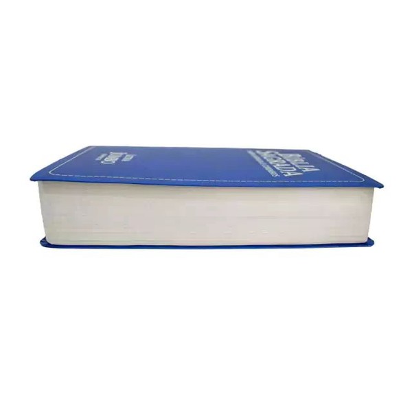 Foto Bíblia RC Letra Jumbo Compacta Luxo Semiflexível Azul