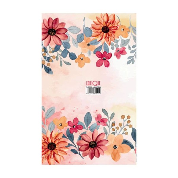 Foto Bíblia RC Slim Capa Dura Com Harpa Avivada E Corinhos Flores Aquarela