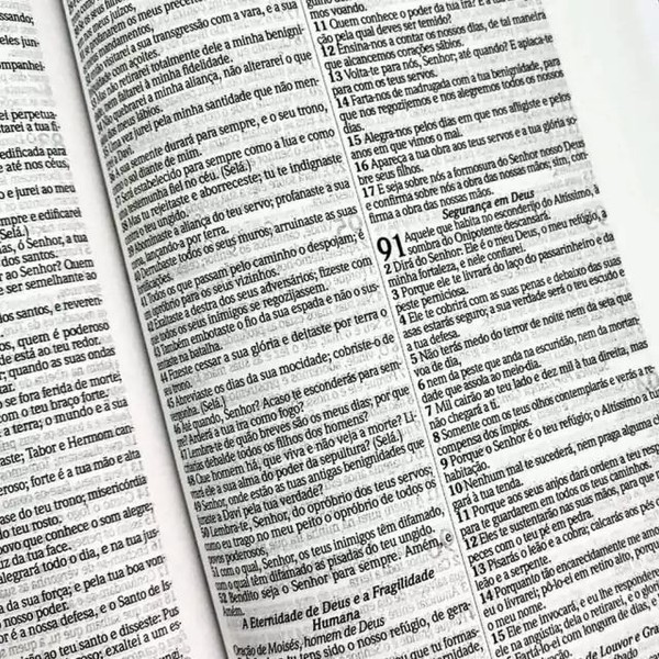 Foto Bíblia RC Slim Capa Dura Com Harpa Avivada E Corinhos Flores Aquarela