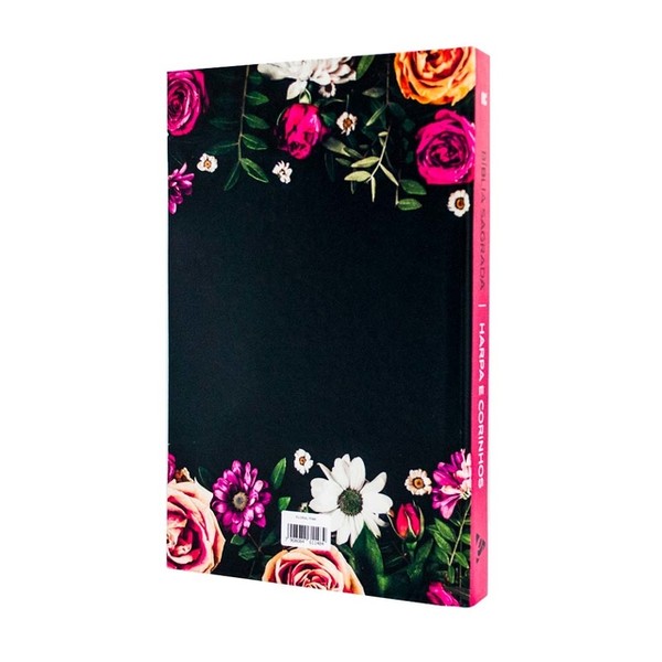 Foto Bíblia Sagrada RC Harpa Avivada E Corinhos Média Capa Dura Floral Pink