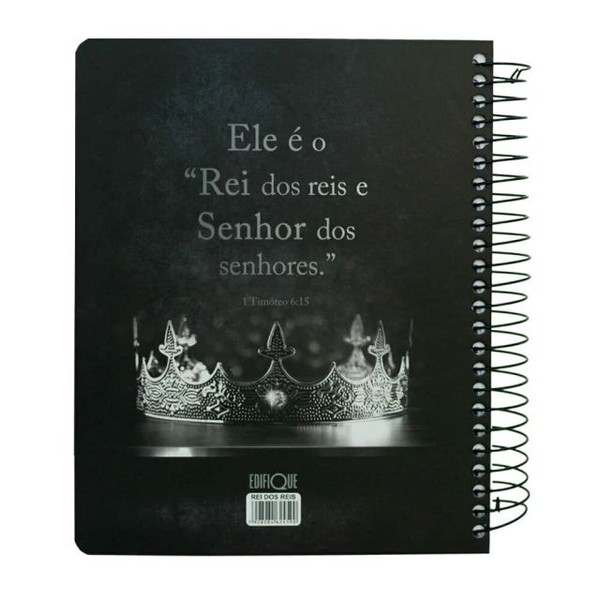 Foto Bíblia NVI Com Espaço Para Anotações - Letra Média - Capa Espiral Rei Dos Reis