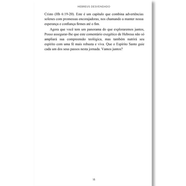 Foto Livro Hebreus Desvendado: Comentário Exegético e Teológico Verso a Verso - Capítulos 1 a 6 - Odilon Moreira