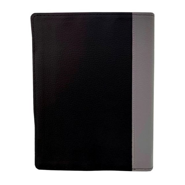 Foto Bíblia ARC Letra Jumbo Com Harpa Avivada e Corinhos - Capa Cinza e Preta