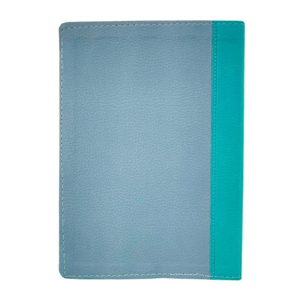 Foto Bíblia ARC Letra Jumbo Com Harpa Avivada e Corinhos - Capa Azul e Azul Claro