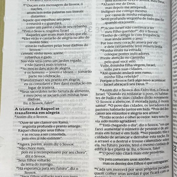 Foto Bíblia Sagrada NVT - Letra Média - Capa Luxo Rosa