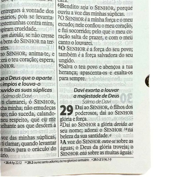 Foto Bíblia Sagrada RC Com Índice - Letra Gigante - Capa Luxo Azul