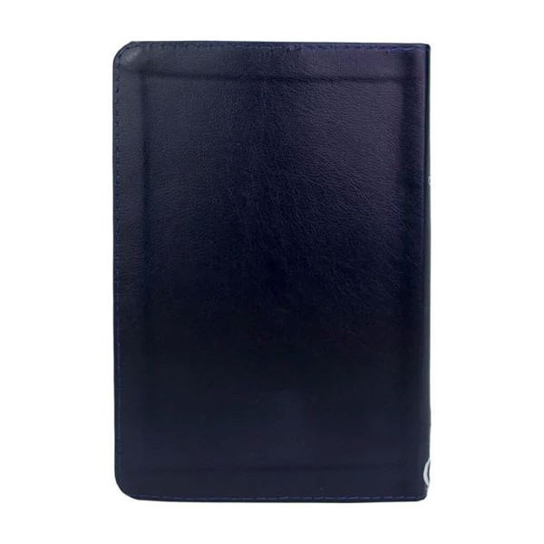 Foto Bíblia Sagrada RC Slim Com Harpa e Corinhos Média Capa Zíper Azul com índice