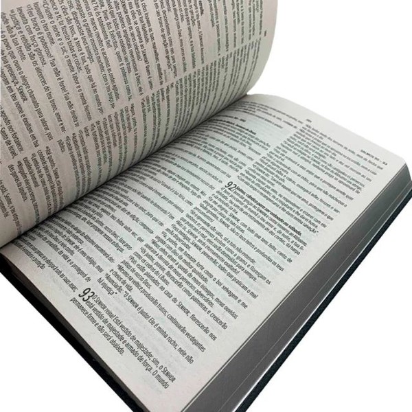 Foto Bíblia Sagrada NVT Plena Primavera Duotone - Capa Luxo Tecido Preta