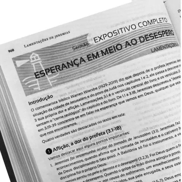 Foto Bíblia Pregação Expositiva | Hernandes Dias Lopes - RA Capa Dura Harmonia