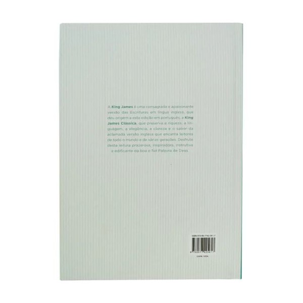 Foto Bíblia Sagrada Versão King James - Letra Extragrande - Capa Dura Modelo: Vida