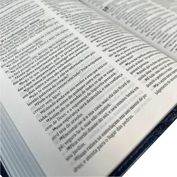 Foto Bíblia Sagrada King James Clássica - Ultrafina Capa Luxo Azul