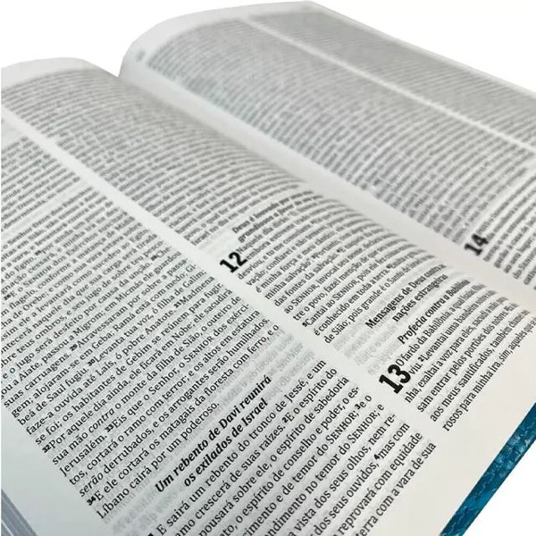 Foto Bíblia Sagrada King James Clássica - Ultrafina Capa Luxo Turquesa