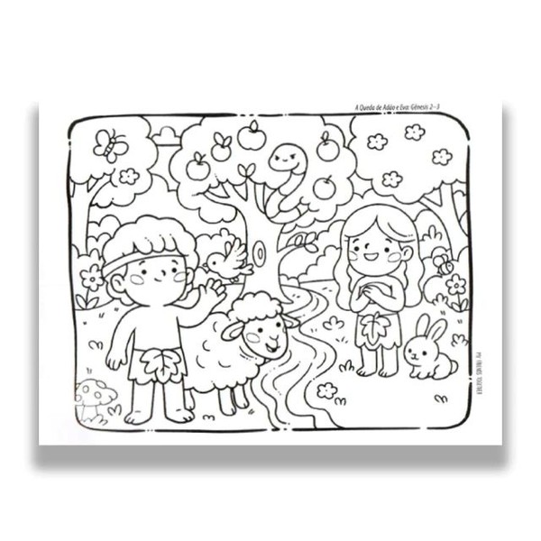 Foto Livro Infantil Para Colorir - Bíblia Ilustrada - Cute & Comfy
