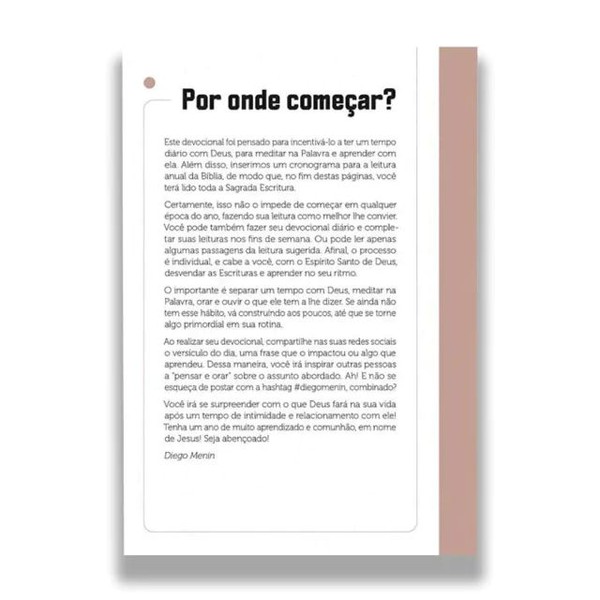 Foto Devocional Pense E Ore - Diego Menin