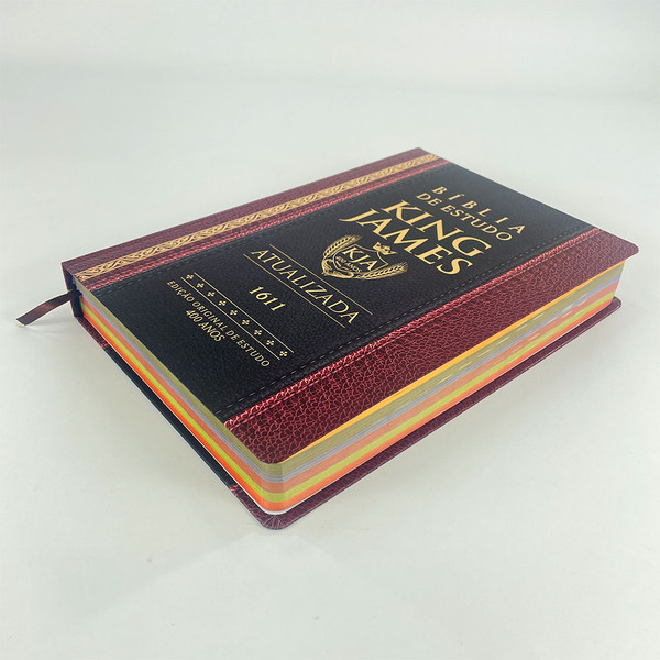 Foto Bíblia de Estudo King James Atualizada | Hipergigante | Full Collor | Capa Dura