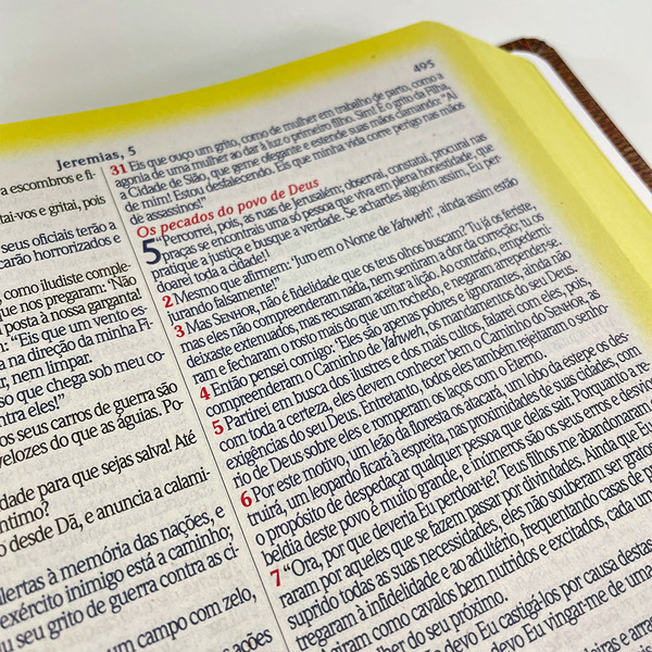 Foto Bíblia de Estudo King James Atualizada | Hipergigante | Full Collor | Capa Vintage
