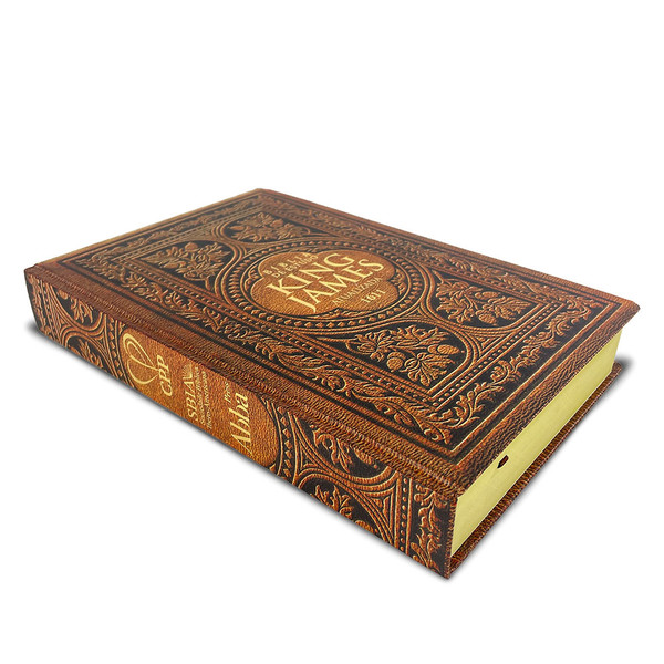 Foto Bíblia de Estudo King James Atualizada | Hipergigante | Full Collor | Capa Vintage