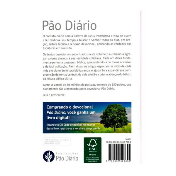 Foto Pão Diário 2026 Vol. 29 - Capa Flores