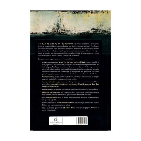 Foto Bíblia De Estudo Introdutória NVI - Capa Brochura