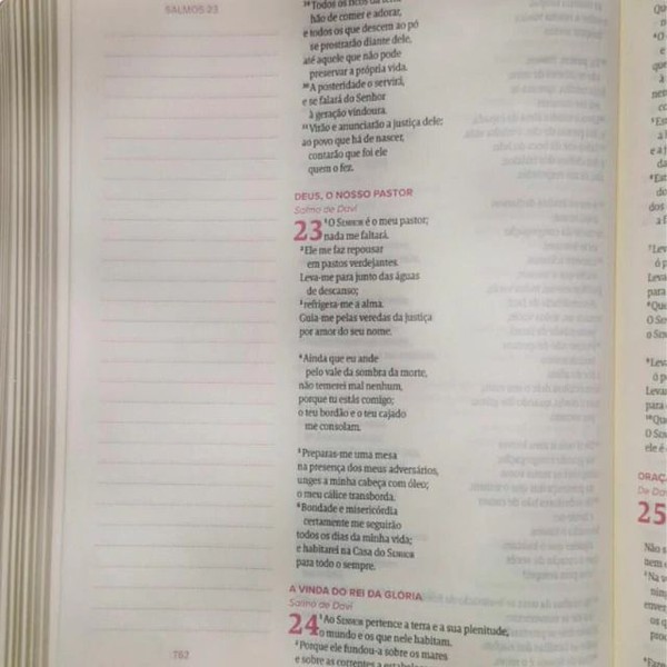 Foto Bíblia NAA Com Espaço Para Anotações - Coleção Mulheres Sopro Divino