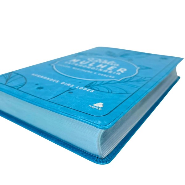 Foto Bíblia Mulher Extraordinária | Hernandes Dias Lopes | Capa Turquesa