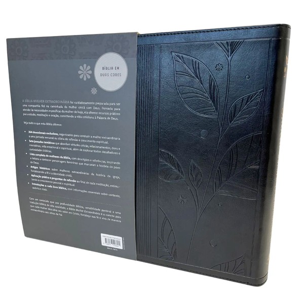Foto Bíblia Mulher Extraordinária | Hernandes Dias Lopes | Capa Preta
