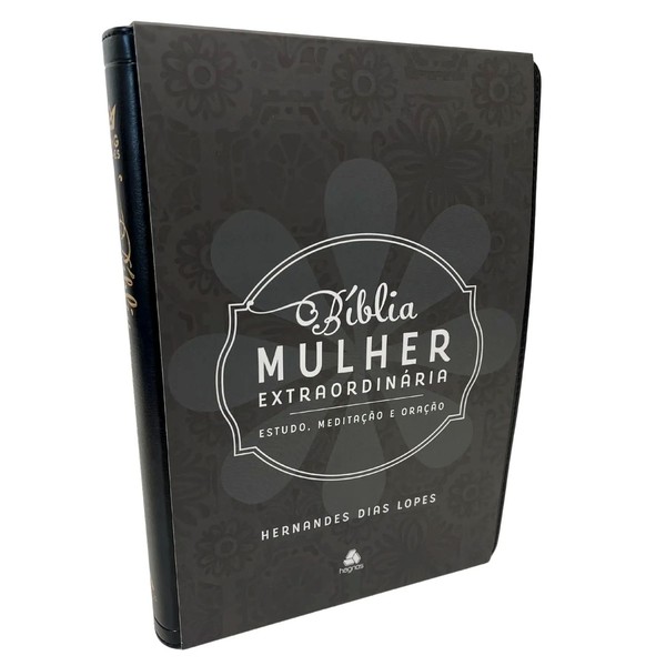 Foto Bíblia Mulher Extraordinária | Hernandes Dias Lopes | Capa Preta