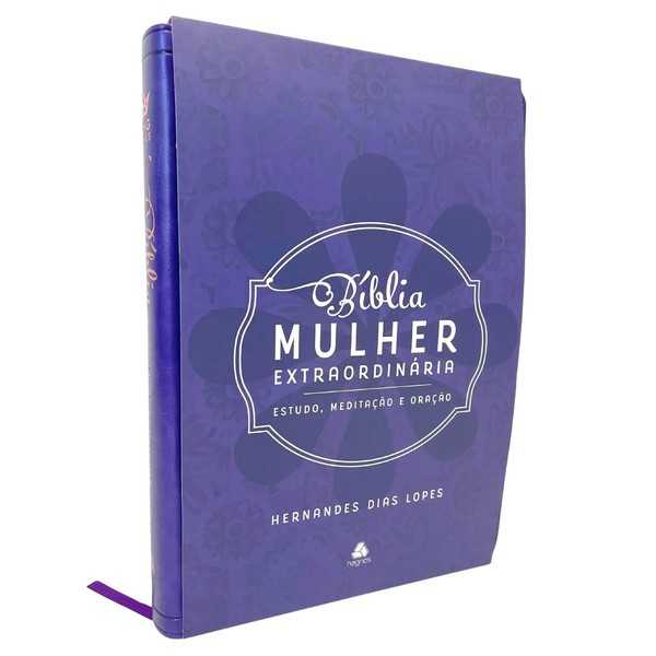 Foto Bíblia Mulher Extraordinária | Hernandes Dias Lopes | Capa Lilás
