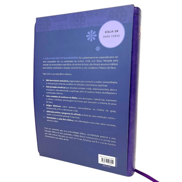 Foto Bíblia Mulher Extraordinária | Hernandes Dias Lopes | Capa Lilás