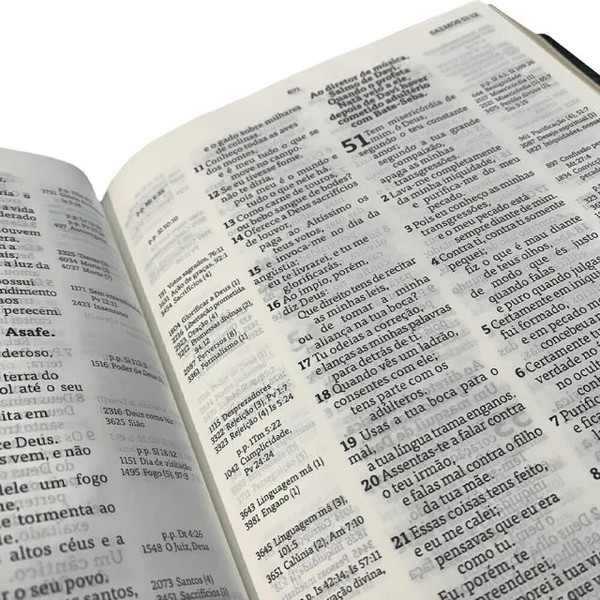 Foto Bíblia Sagrada de Estudo Thompson AEC | Letra Grande Capa luxo Preta