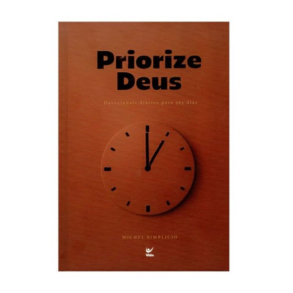Foto Devocional Priorize Deus - Michel Simplício - Capa Marrom