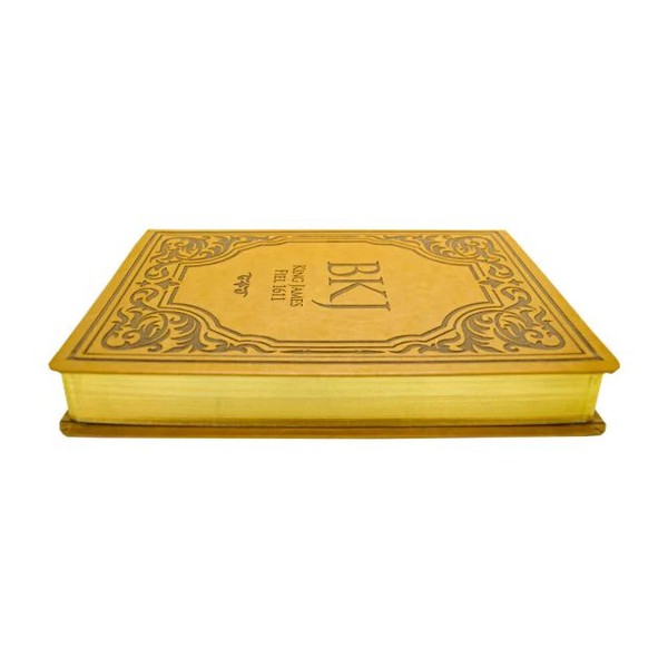 Foto Bíblia King James Fiel 1611 - Letra Extra Gigante - Capa Luxo Castanho