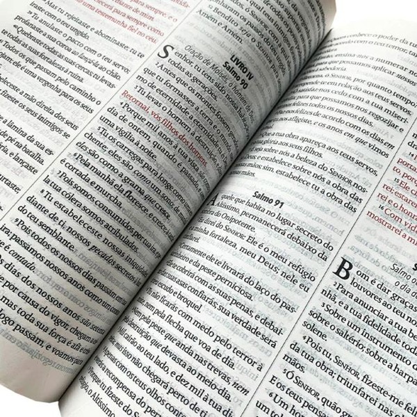 Foto Bíblia King James Fiel 1611 - Letra Extra Gigante - Capa Luxo Rose