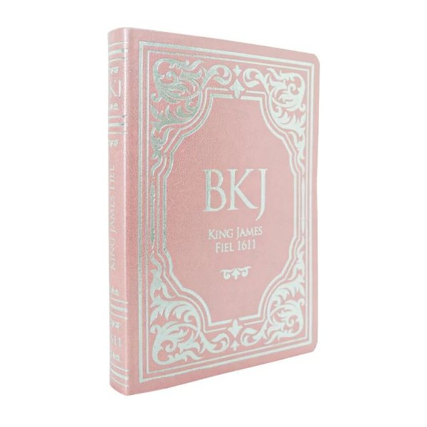 Foto Bíblia King James Fiel 1611 - Letra Extra Gigante - Capa Luxo Rose