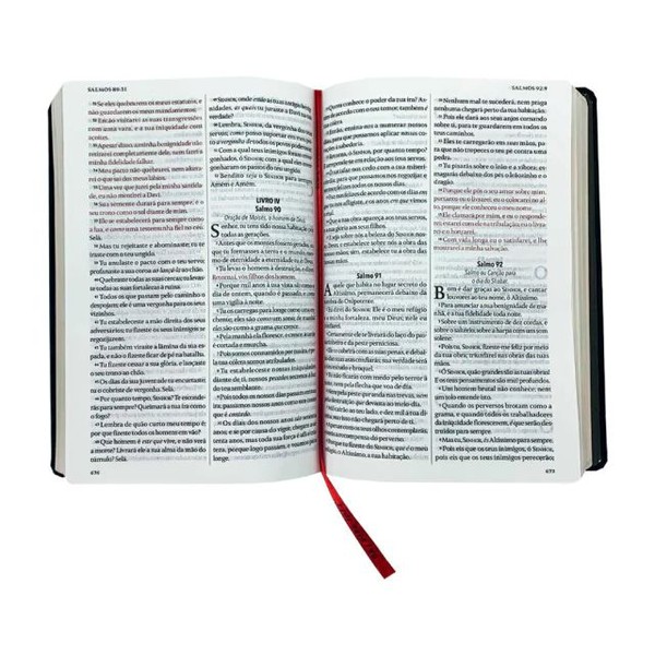 Foto Bíblia King James Fiel 1611 - Letra Extra Gigante - Capa Luxo Preta