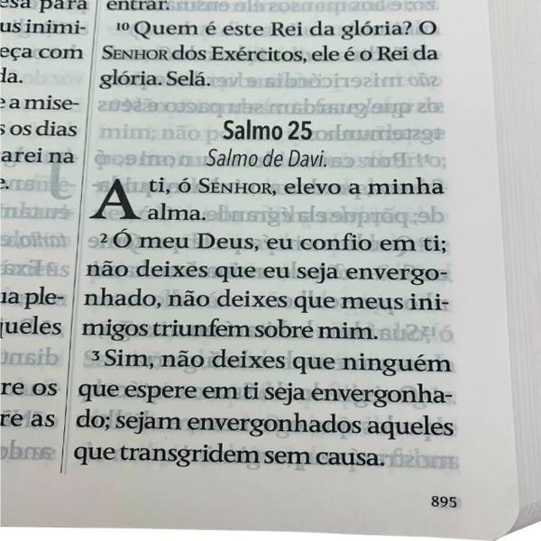 Foto Bíblia King James Fiel 1611 - Letra Hiper Gigante - Capa Luxo Preta