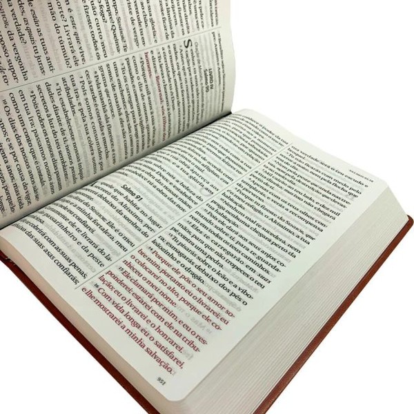 Foto Bíblia King James Fiel 1611 - Letra Hiper Gigante - Capa Luxo Marrom