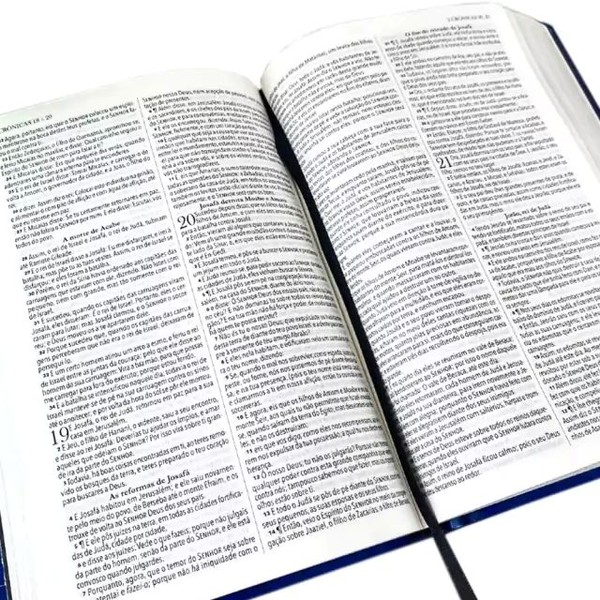 Foto Bíblia King James 1611 - Ultrafina Ampliada - Capa Azul