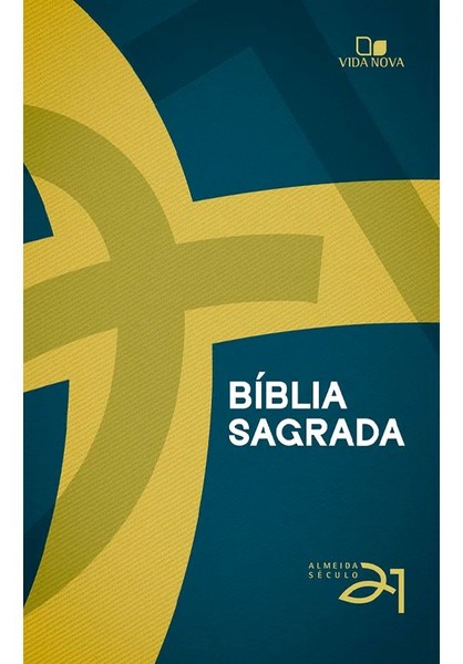 Foto Bíblia Almeida Século 21 Brochura Capa Cruz