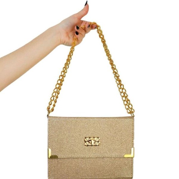 Foto Bíblia ARC Bolsa Com Alça Dourada Brilhante