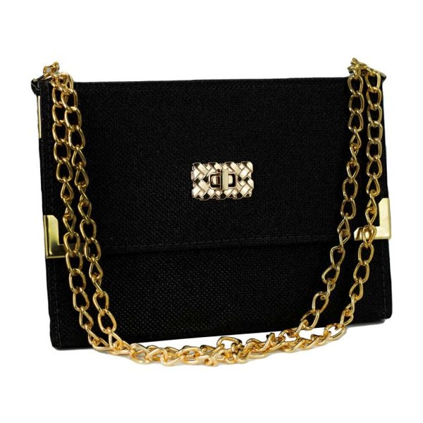 Foto Bíblia ARC Bolsa Com Alça Preta Brilhante