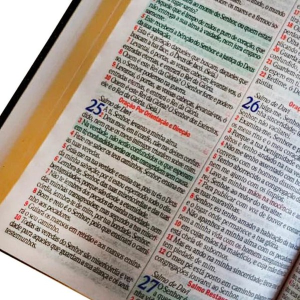 Foto Bíblia ARC Bolsa Com Alça Preta Brilhante