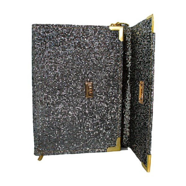 Foto Bíblia ARC Bolsa Com Alça Glitter Prata