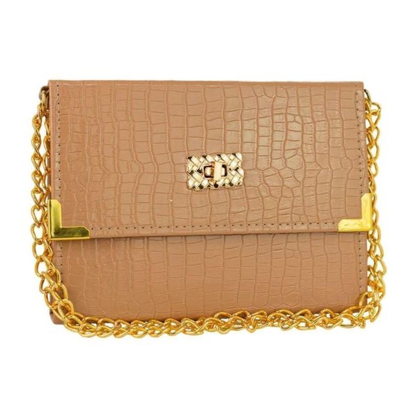 Foto Bíblia ARC Bolsa Com Alça Croco Bege