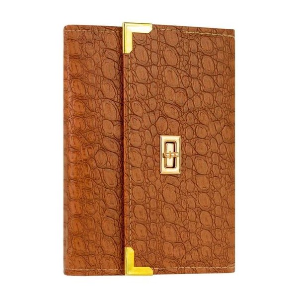 Foto Bíblia ARC Bolsa Com Alça Croco Caramelo