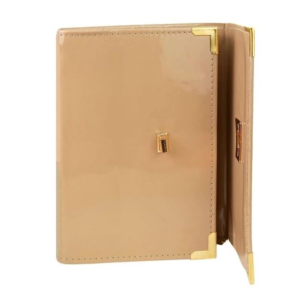 Foto Bíblia ARC Bolsa Com Alça Verniz Bege