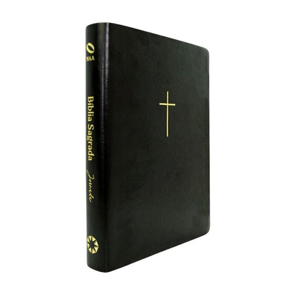 Foto Bíblia Jornada NAA - Capa Cruz Luxo Preta