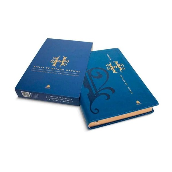 Foto Bíblia de Estudo BJK | Notas, Comentários e Recursos de Harold Willmington | Capa Luxo Azul