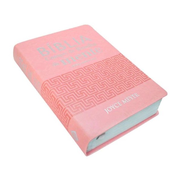 Foto Bíblia Campo de Batalha da Mente | Versão Amplificada Capa Rosa