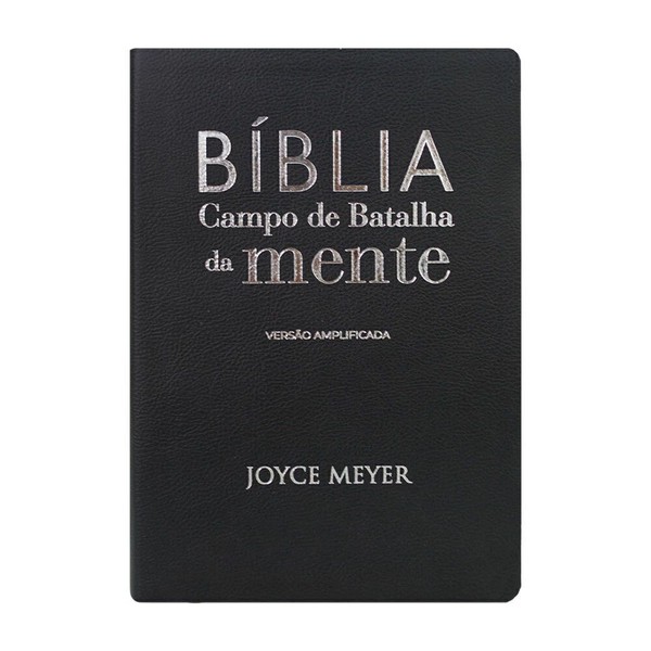 Foto Bíblia Campo de Batalha da Mente | Versão Amplificada Capa Preta